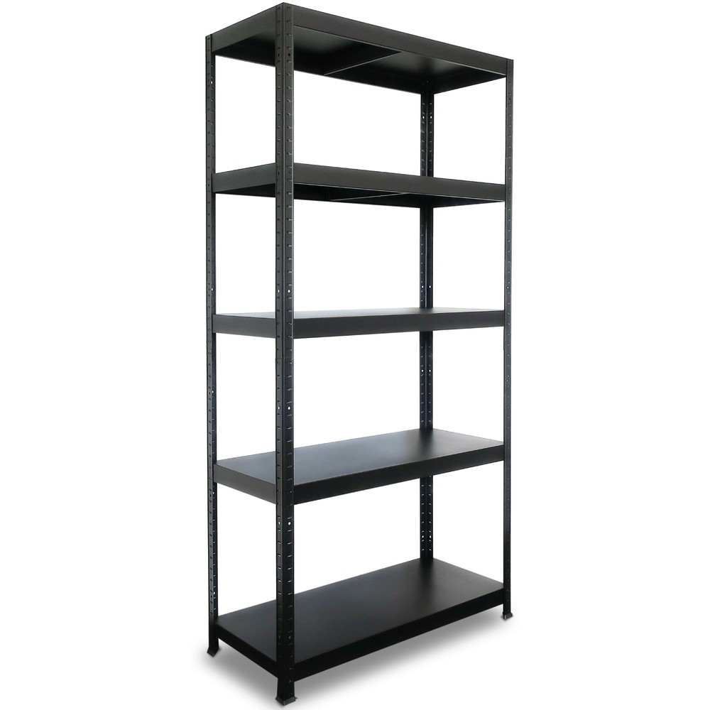Termékkép: HEMMDAL fém dugaszolható állvány, rekeszterhelés 130 kg, Ma x Szé x Mé 1800 x 900 x 400 mm, fekete